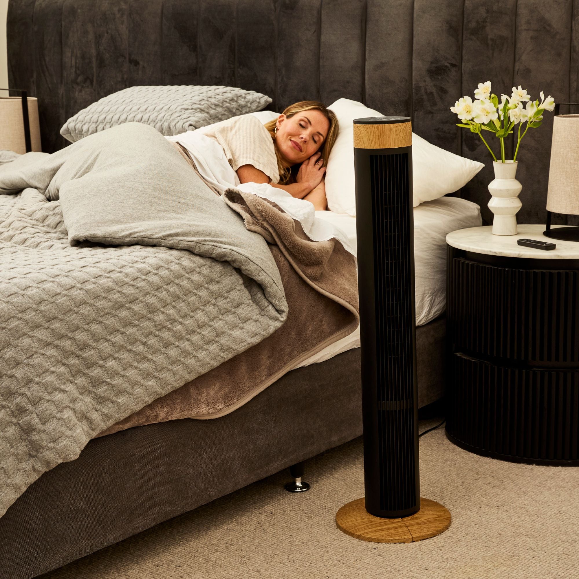 Smart Large 100cm Tower Fan with Wi-Fi