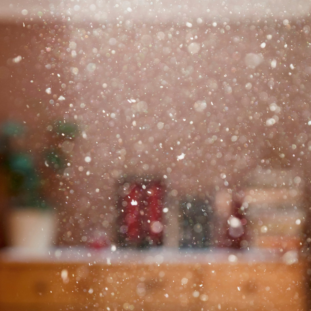 a window covered in frost