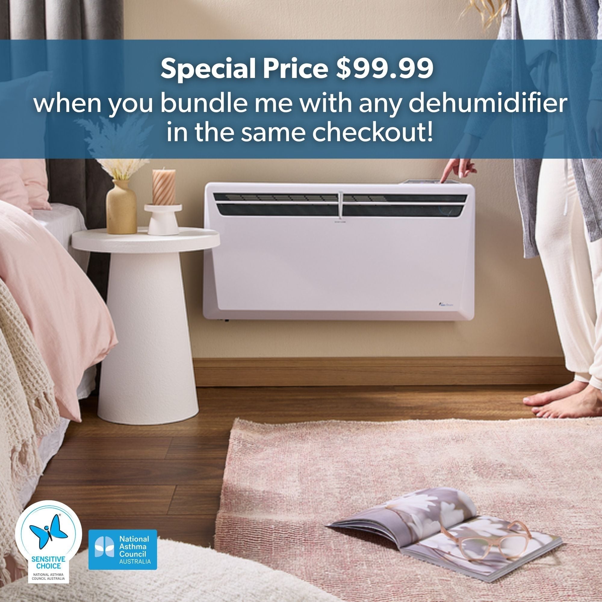 EcoSmart Panel Heater Compact 1000W