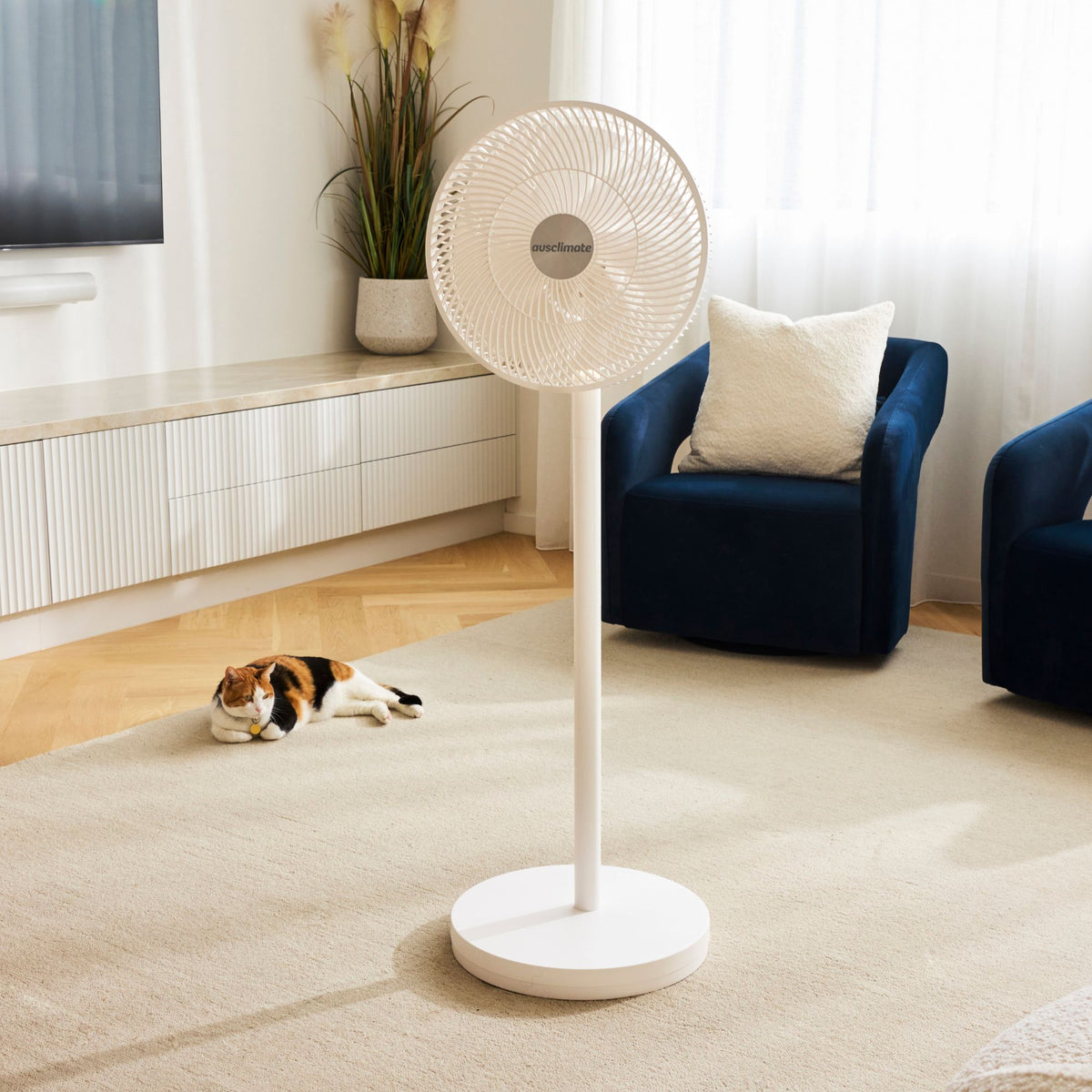 Ausclimate Flow IQ - Smart Cordless Pedestal Fan with Wi-Fi